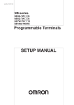 NB-series Programmable Terminals SETUP MANUAL