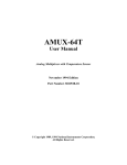 AMUX-64T User Manual - UCSD Department of Physics