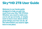 Sky±HD 2TB User Guide