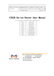 F3X25 Series Router User Manual