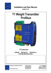 T1 Weight Transmitter Profibus