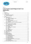 List of some usual things to test in an application