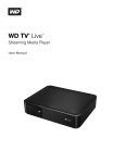 WD TV Live Streaming Media Player User Manual