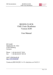 SIS3820-CLOCK VME Clock Distributor Version E205 User Manual