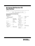 NI R Series Multifunction RIO Specifications