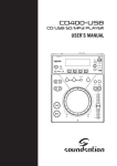 User-Manual-CD400-USB