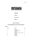 Thermal Life-support Cabinet Users instructions