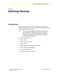 Operator Workstation User`s Manual: Defining Devices (11/01/01)