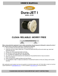 User`s Manual (Dura-JET I)