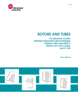 Tabletop Ultracentrifuge Rotors