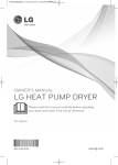 OWNER`S MANUAL LG HEAT PUMP DRYER