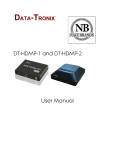 DT-HDMP-1 and DT-HDMP-2 User Manual