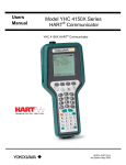 Yokogawa YHC4150X Portable Hart ® Communicator