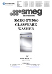 smeg gw3060 glassware washer user manual