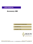 ^1 USER MANUAL ^2 Accessory 34B