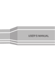 USER`S MANUAL