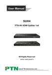 SUH4 PTN 4K HDMI Splitter 1x4