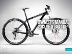 OWNER`S MANUAL 2013 YETI BIG TOP