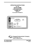 Auto-Ohm Operating Procedures - Vanguard Instruments Company