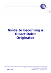 Guide to becoming a Direct Debit Originator