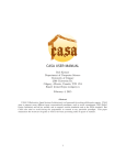 CASA USER MANUAL - University of Calgary