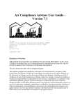 Air Compliance Advisor User Guide - Version 7.1