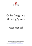 Online Design and Ordering System User Manual