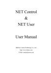 NET Control & NET User User Manual