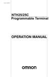 Programmable Terminal NTH25/25C