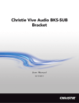 Christie Vive Audio BKS-SUB Bracket User Manual