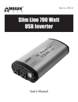 Slim Line 700 Watt USB Inverter