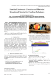 Heat in Electronic Circuits and Material Selection Criteria for Cooling