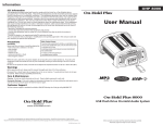 OHP 8000 User Manual
