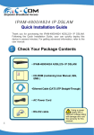 IPAM-4800/4824 IP DSLAM Quick Installation Guide Check Your