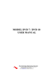model dvd 7 / dvd 10 user manual