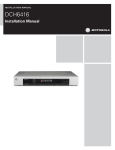 Motorola DCH6416 - Service Electric Cable TV and Communications