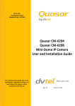 Quasar CM-620x Mini-dome User and Installation Guide