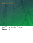 USB-TG124A Tracking Generator User Manual