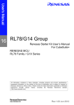 Renesas Starter Kit for RL78/G14 User`s Manual