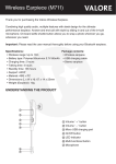 M711 Wireless Earpiece User Manual