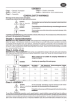 General information Chap.2 –Limits of use Chap.3 – ASSEMBLY