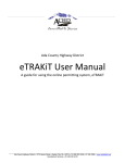 eTRAKiT User Manual: Permitting