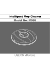 USER`S MANUAL Intelligent Mop Cleaner Model No. M988