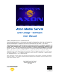 Axon Media Server Manual