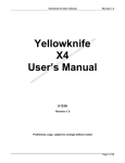 Yellowknife X4 User`s Manual