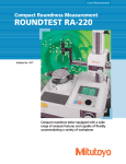 ROUNDTEST RA-220 - Mitutoyo America Corporation