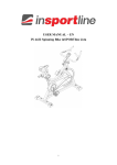 USER MANUAL – EN IN 4422 Spinning Bike inSPORTline Jota