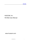 HUACAM, Inc. HCV822 User Manual www.huacam.com