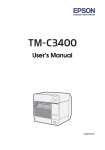 TM-C3400 User`s Manual - Epson America, Inc.