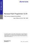 Renesas Flash Programmer V2.05 Flash memory programming